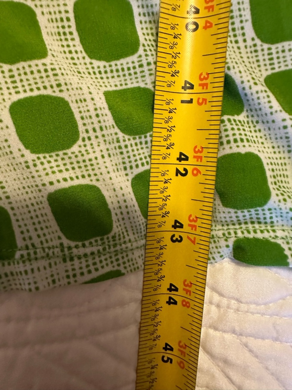 Green Geometric Midi Dress - Sleeveless V-Neck - Picture 8 of 12
